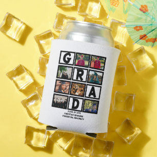 Custom Graduation Class Of Year 8 Photo Collage  Can Cooler