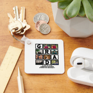 Custom Graduation Class Of Year 8 Photo Collage  Key Ring