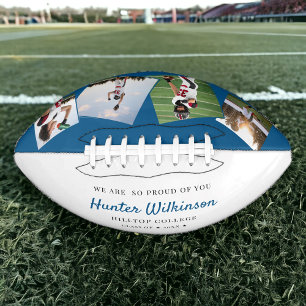 Custom Graduation college Photo Football American Football