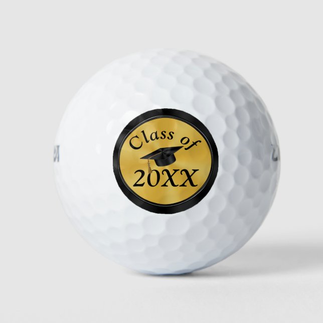 Custom Graduation Golf Balls with Your Text, Year (Front)