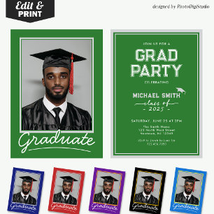 Custom Graduation Invitation Card   Classic Design