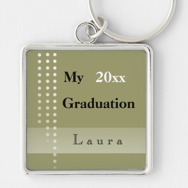 Custom Graduation Keepsakes Key Ring (Front)