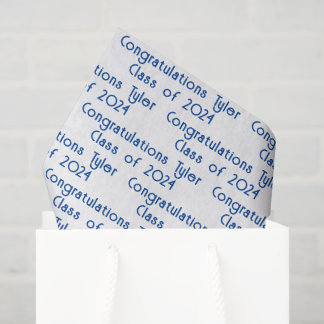 Custom Graduation Message Tissue Paper
