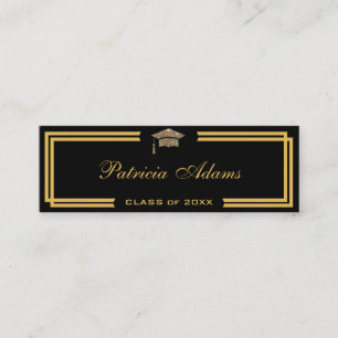 Custom graduation name card - Classic insert card
