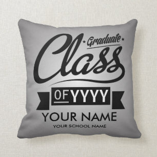 Custom Graduation (Name, School Name, & Grad Year) Cushion