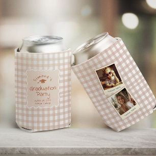 Custom Graduation Party Favour with Throwback Phot Can Cooler