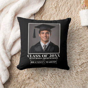 Custom Graduation Photo 2026 Graduate Proud Parent Cushion