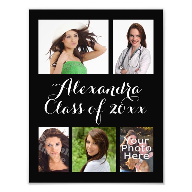 Custom Graduation Photo Collage (Front)