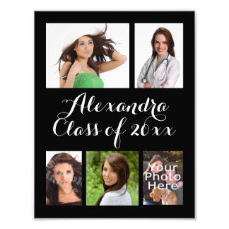 Custom Graduation Photo Collage Print