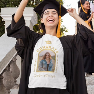 Custom graduation photo congrats grad T-Shirt