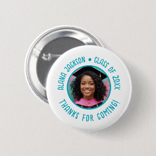 Custom Graduation Photo Thank You Favor 6 Cm Round Badge