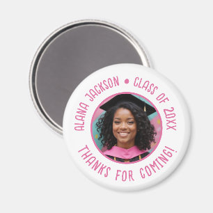 Custom Graduation Photo Thank You Favor Magnet