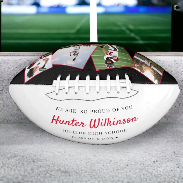 Custom Graduation Senior Photo Football American Football (Creator Uploaded)