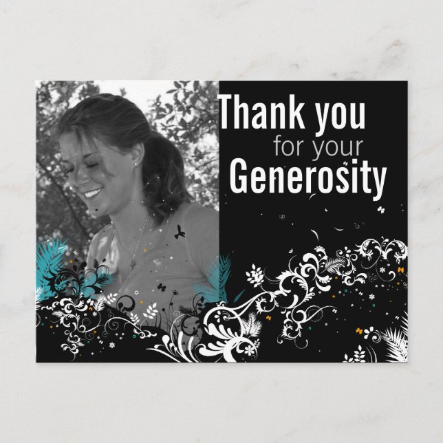 Custom graduation thank you card (Front)