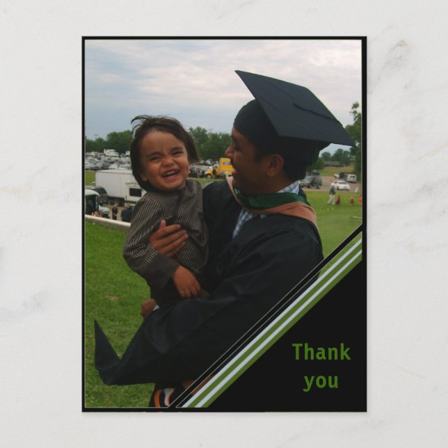 Custom Graduation Thank You Card - Triangle (Front)