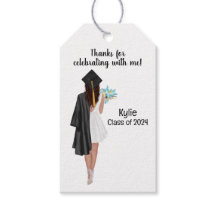 Custom Graduation Thank You Favour Gift Tags Moder