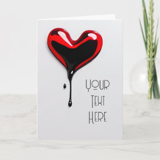 custom graffiti love heart valentines day holiday card