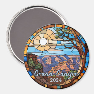 Custom Grand Canyon Faux Stained Glass Magnet