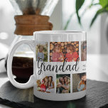Custom Grandad 12 Photo Collage Coffee Coffee Mug<br><div class="desc">Discover our photo-centric coffee or tea mug, an ideal gift for all the Grandfathers in your life. Perfect for birthdays or Father's Day, this mug allows you to feature 12 photos as a sentimental keepsake. Emblazoned with a cheerful 'Happy Birthday' text, you have the flexibility to change or delete the...</div>