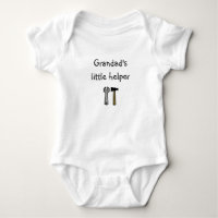 Custom Grandad's Little Helper Baby-grow, Bodysuit