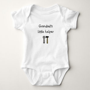 Custom Grandad's Little Helper Baby-grow, Bodysuit