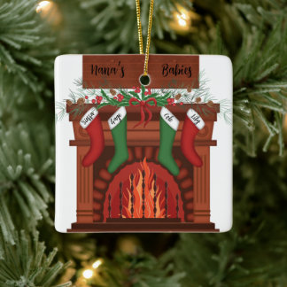 Custom Grandchildren Christmas ornament