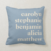 Custom Grandchildren Names Stylish Rustic Blue