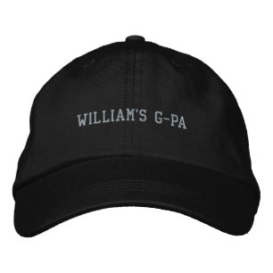 Custom Grandchild's Name for G-PA Embroidered Hat