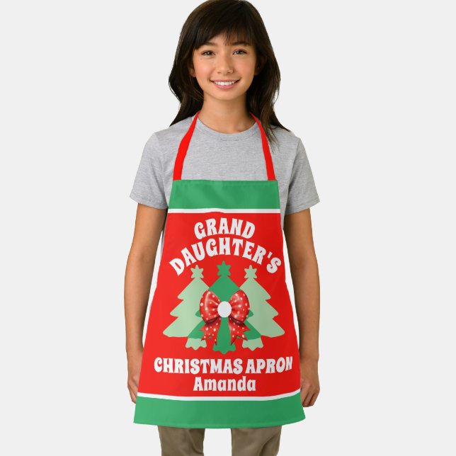 Custom Granddaughter's Christmas Gift Apron (Insitu)