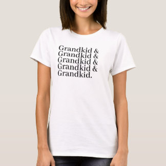 Custom Grandkid Name List with Ampersand  T-Shirt