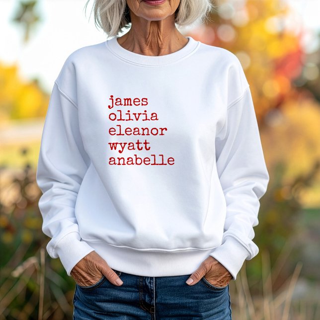 Custom Grandkid Names Grandma Gift Sweatshirt (Creator Uploaded)