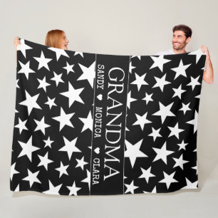 Custom grandma blanket with grandkids names