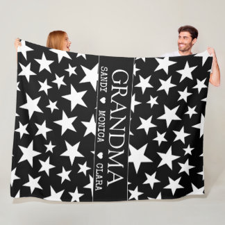 Custom grandma blanket with grandkids names