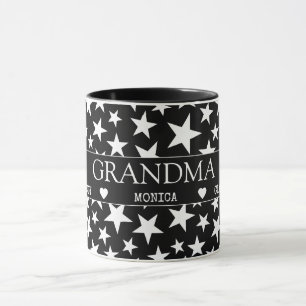 Custom grandma blanket with grandkids names mug