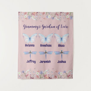 Custom Grandma Garden of Love Gift  Tapestry
