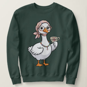 Custom Grandma Goose On The Loose , Cute Grandma  Sweatshirt