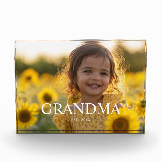 Custom Grandma Photo Block (Front)