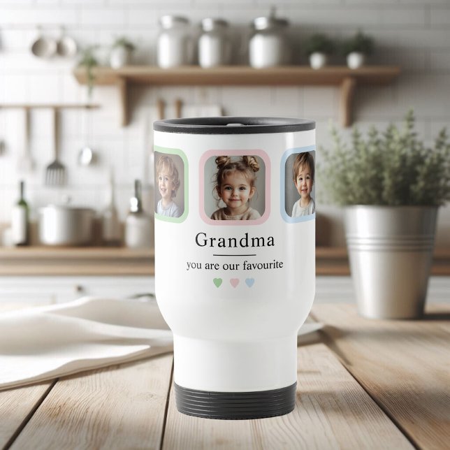 Custom Grandma Photo Gift Travel Mug (Creator Uploaded)