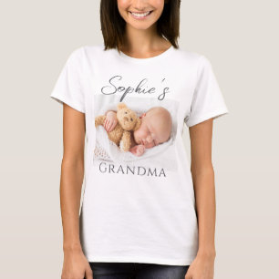 Custom Grandma Photo  T-Shirt