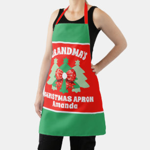 Custom Grandma's Christmas Gift Apron