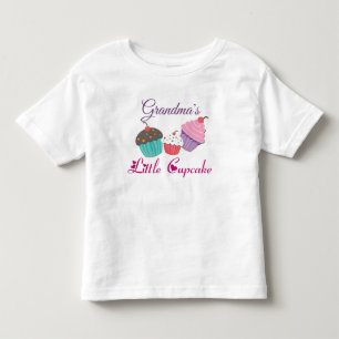 Custom Grandmas Little Cupcake Toddler T-Shirt