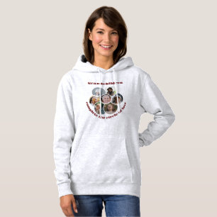Custom Grandmother/children 7 Circle Photo Collage Hoodie