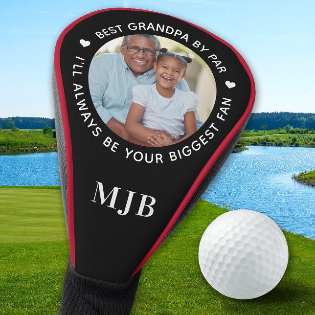 Custom GRANDPA Personalised Photo & Monogram Golf Head Cover (Creator Uploaded)