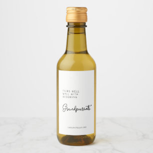 Custom Grandparent Gift Wine Label