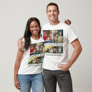 Custom Grandparents Day Shirt – 5 Photo Gift Tee