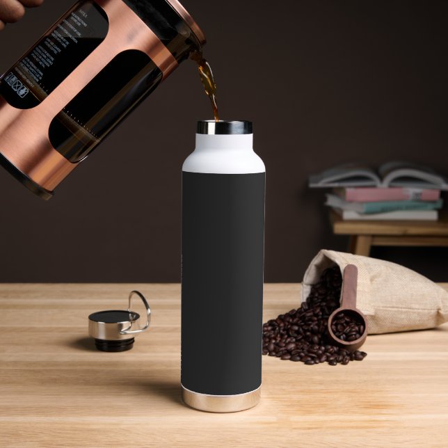 Custom Graphite Insulated Water Bottle (Coffee)