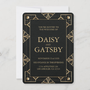 Custom Great Gatsby Save the Date Invitation