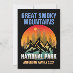 Custom Great Smoky Mountains National Park  Invitation