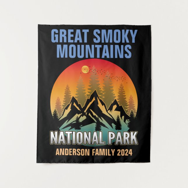 Custom Great Smoky Mountains National Park  Tapestry (Front)