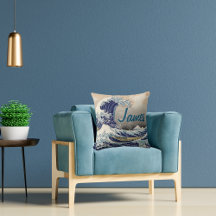 Custom Great Wave traditional japanese art